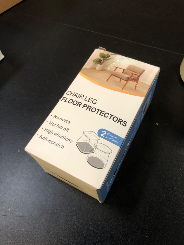 Photo 2 of 32 Pcs Chair Leg Floor Protectors for Hardwood Floors Silicone Covers to Protect Wood Tile Floors Felt Bottom Furniture Leg Caps Non Slip Reduce Noise (Fit:1.3"-2")