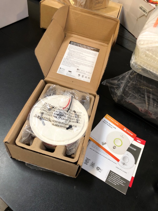 Photo 1 of Kidde Smart Smoke Detector, WiFi, Alexa Compatible Device, Hardwired w/Battery Backup, Voice & App Alerts