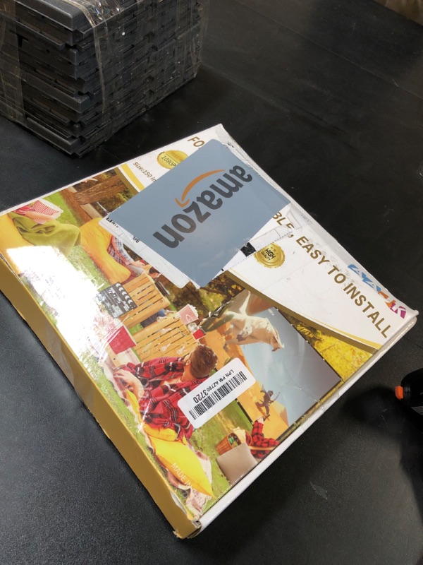 Photo 1 of AAJK 150 inch Projector Screen, Portable Projection Screen 16:9 Foldable Washable Spandex Sheet Outdoor Movies Screen?for Indoor Outdoor use(White)