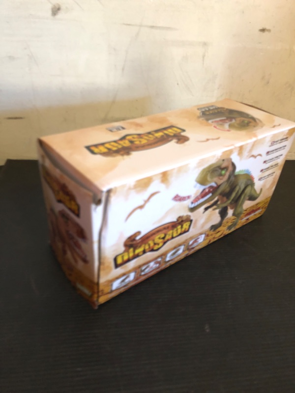 Photo 1 of JOYIN LED Light Up Remote Control Dinosaur Walking and Roaring Realistic T-Rex Dinosaur Toys with Glowing Eyes, Walking Movement, Shaking Head for Toddlers Boys Girls