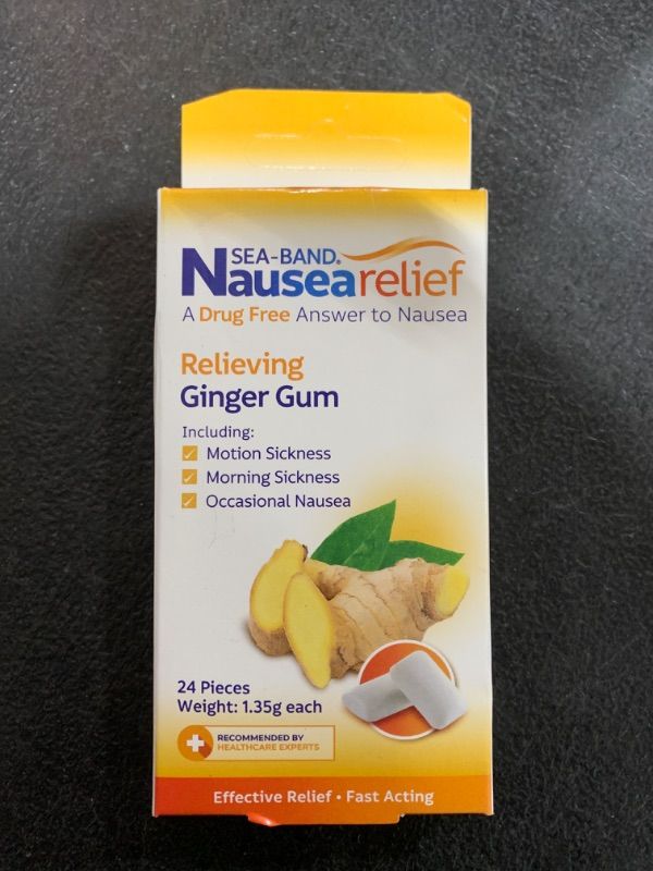 Photo 1 of Anti Nausea Ginger Chewing Gum - 24 Each