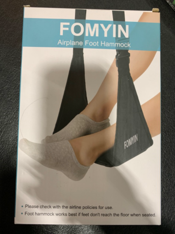 Photo 1 of Airplane Footrest with No Feet Clashing Support Design, Portable Travel Foot Hammock to Relax Your Feet, Memory Foam Plane Foot Rest to Relieve Feet Soreness - Long Flights Essentials