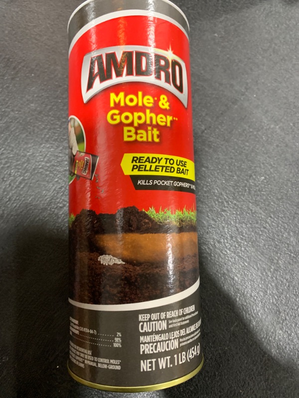 Photo 1 of Amdro Toxic Rodenticide Bait Granules For Gophers and Moles 1 lb 1 pk
