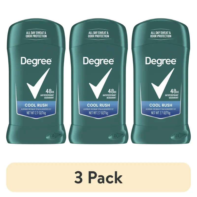 Photo 1 of (3 pack) Degree Men Original Antiperspirant Deodorant for Men Cool Rush, 2.7 oz