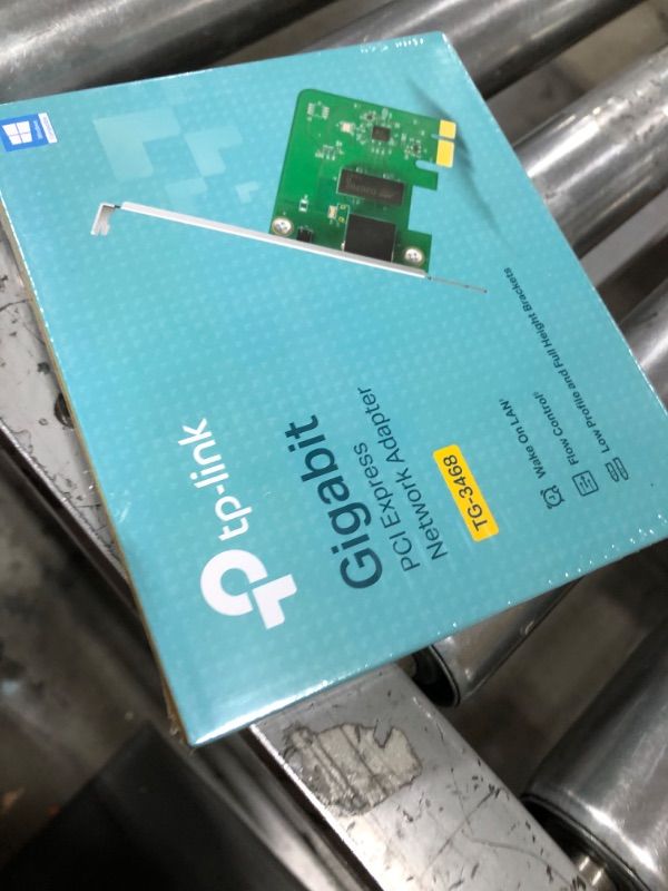 Photo 1 of TP-Link WiFi Range Extender 10/100/1000Mbps Gigabit PCI Express Network Ethernet Card Adapter. Model # TG-3468 Version 2.0