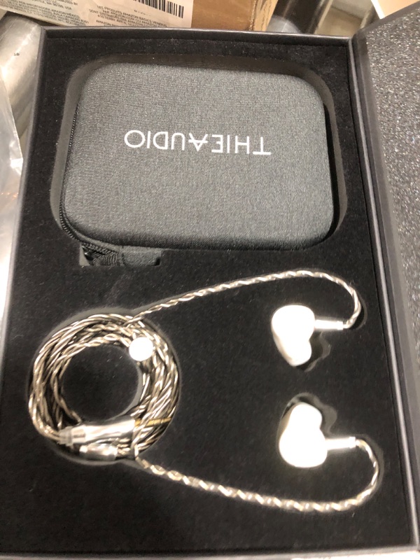 Photo 2 of Linsoul THIEAUDIO Hype 4 2DD+4BA in Ear Monitor, HiFi IEM Earphones with Tonal Balance, Latest Sonion Driver, Detachable Silver-Plated OCC Cable for Audiophile Musician Professionals (White)