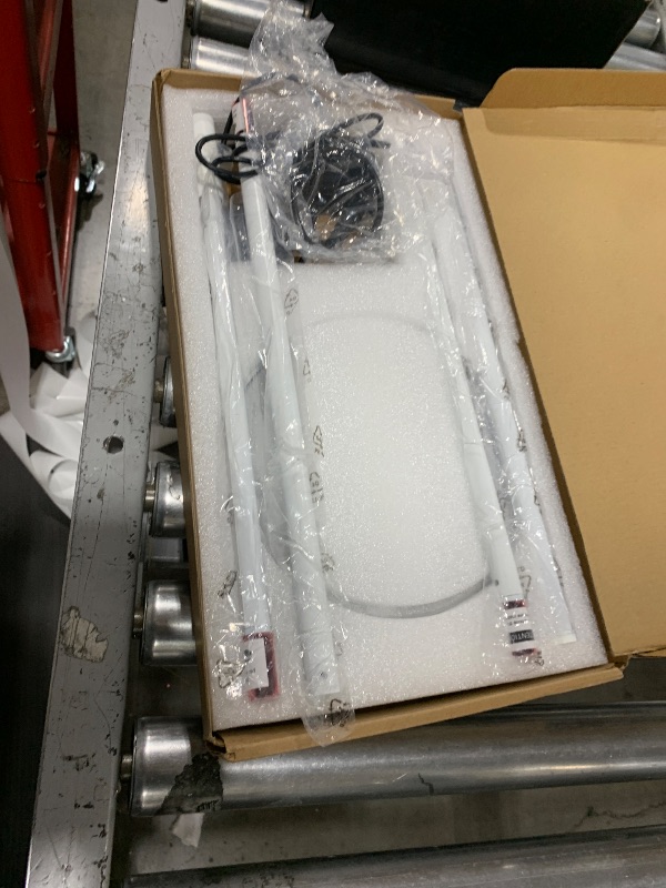 Photo 1 of EDISHINE Corner LED Floor Lamp, Dimmable Corner Light with Remote, 3 Color Temperature 3000K-4500K-6000K, 57.5" Minimalist Standing Lamp for Bedroom, Living Room, Office, White