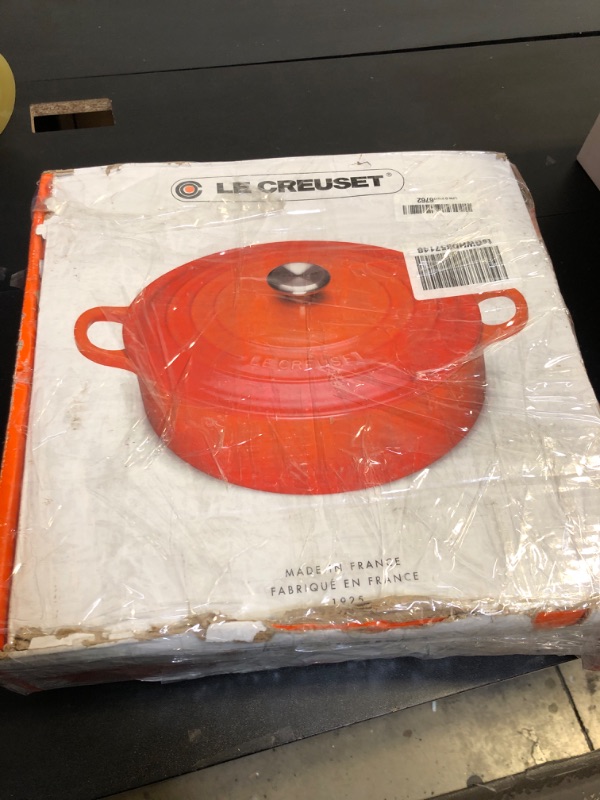 Le Creuset Enameled Cast Iron Signature Round Wide Dutch Oven for sale