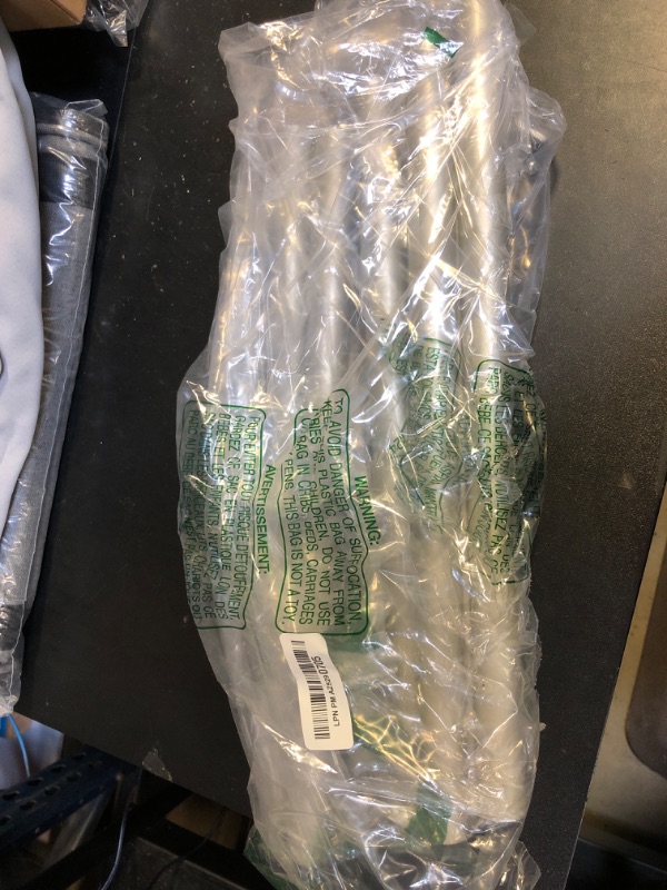 Photo 1 of IFELS Heavy Duty Curtain Rods for Windows 66 to 120 Inch, 1 Inch Silver Window Curtain Rod for Bedroom, Living Room, Outdoor, Adjustable Easy Install Long Modern Curtain Rods(A1,Silver,30"-120")