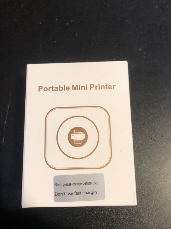 Photo 1 of Mini Printer Sticker Thermal Printer with 3 Rolls Paper, Bluetooth Portable Phone Printer,Study Printer for Pictures, Photos, Journals, DIY, Compatible with Phone & Tablet.