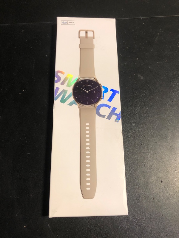 Photo 1 of kececo Smart Watch, Built-in Alexa, GPS, VO2 Max, HRV, SpO2 Sleep Monitoring, Noise Detection, Women's Health, Sports Tracking, Notifications, 1.32" AMOLED, Compass, Altimeter (Bluetooth, Gray, 43mm)