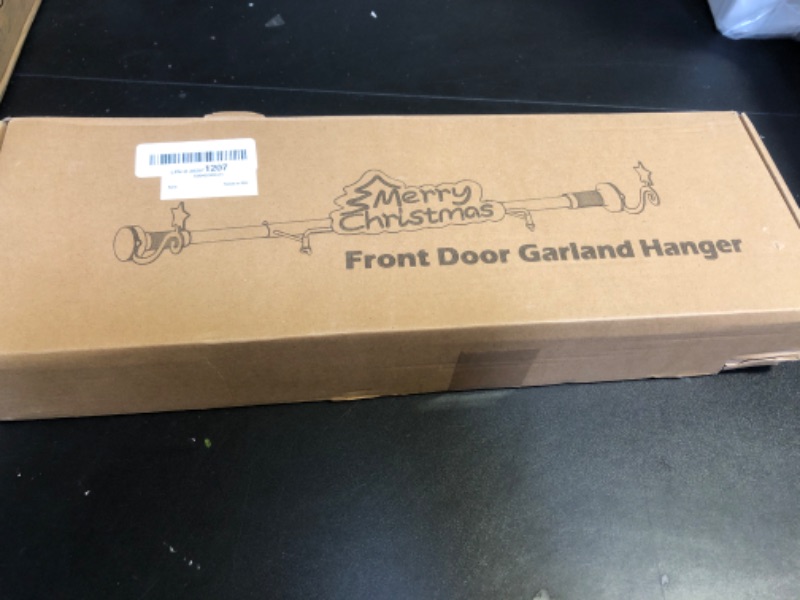 Photo 1 of ATDAWN Front Door Garland Hanger, Single Door Garland Hanger, Christmas Door Decor, Christmas Garland Hanger, Adjustable Widths, No Nails or Screws - No Damage to Your Door