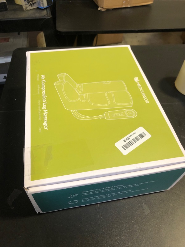 Photo 2 of Medcursor Air Compression Leg Massager, Calf and Foot Massager for Circulation and Swelling Relief, Adjustable Massage Boots for Home Office Use - 3 Modes, 3 Intensities, 2 Timers, No Heat