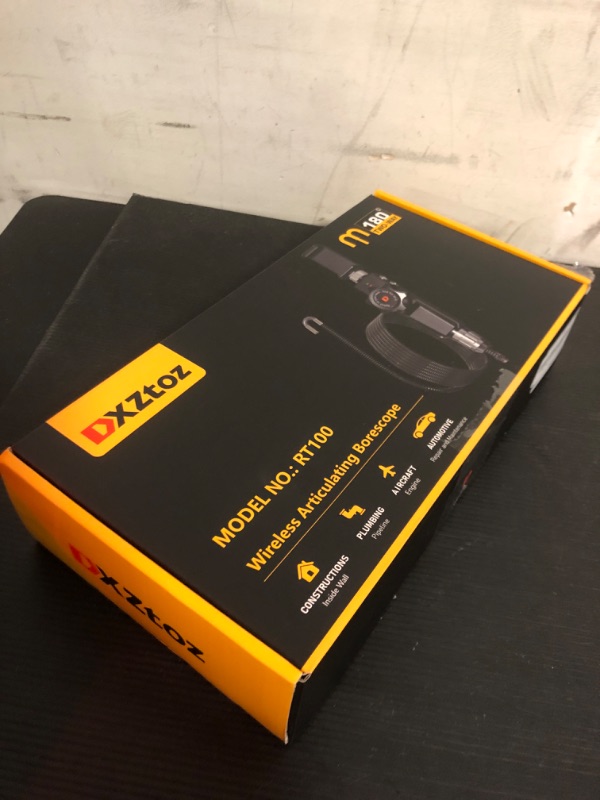 Photo 1 of Two-Way Articulating Borescope, DXZtoz Wireless Endoscope Camera with 6.5mm Tiny Articulation Snake Camera, 1080P Video Inspection Camera with Light for iPhone, Android