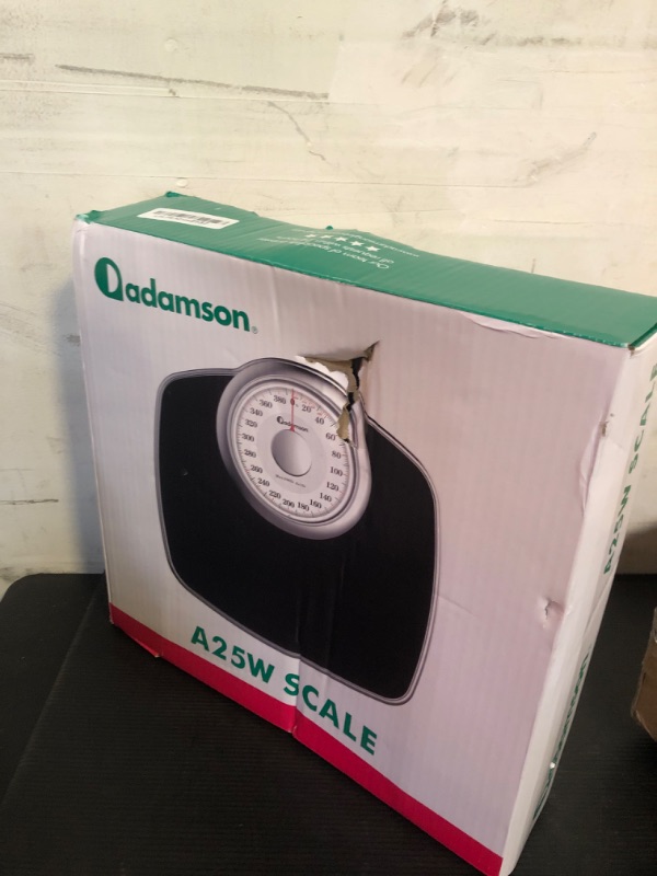 Photo 2 of Adamson A25W Scales for Body Weight - Up to 400 LB - 5.3" Dial on 12.4" x 10.2" Platform - Anti-Skid Rubber Surface - High Precision Bathroom Scale Analog - Durable with 20-Year Assurance