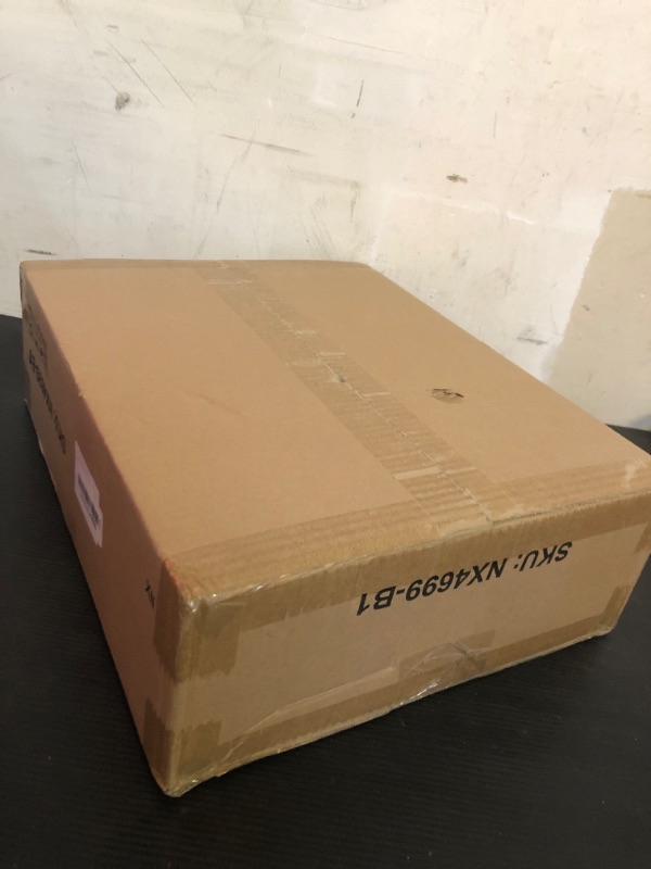 Photo 1 of OGEMXU Kitchen Bakers Rack, Microwave Stand with Storage, 4-Tier Kitchen Stand with Adjustable Shelves, Extra Storage for Kitchen Appliances, Versatile Stand for Office, Plant Shelve, Black