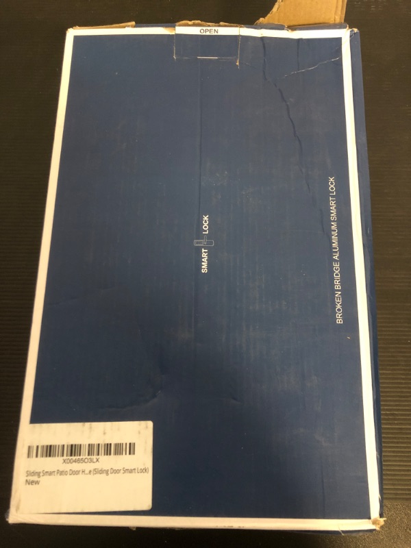 Photo 1 of Rudrbe Sliding Door Smart Lock, Sliding Door Lock with Fingerprint Password Bluetooth IC Card Keypad Digital Key Remote Lock, Replacment Slim Thin Frame Glass Sliding Door w/ 2885 Mortise