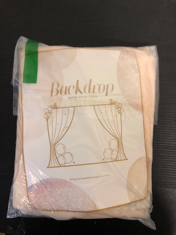 Photo 1 of Champagne Tulle Backdrop Curtain with Lights String for Parites Wedding 10x8ft Champagne Sheer Backdrop Curtains for Bridal Shower Baby Shower Birthday Party Christmas Photo Booth Props Decorations