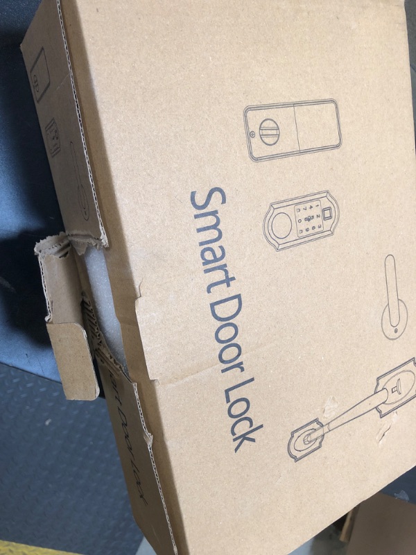 Photo 1 of Keyless Entry Door Lock Deadbolt with Handle Set, Smart Lock for Front Door, Front Door Lock Set with Smart Lock and Front Door Handle, Matte Black