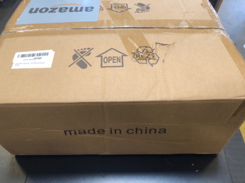 Photo 1 of Dining Room Light Fixture/Chandelier Over Table, 36.2-Inch Hanging for Farmhouse Linear Chandeliers,5-Light Kitchen Island Lighting, Black Rustic Wooden Ceiling Chandelier,with Metal lampshade