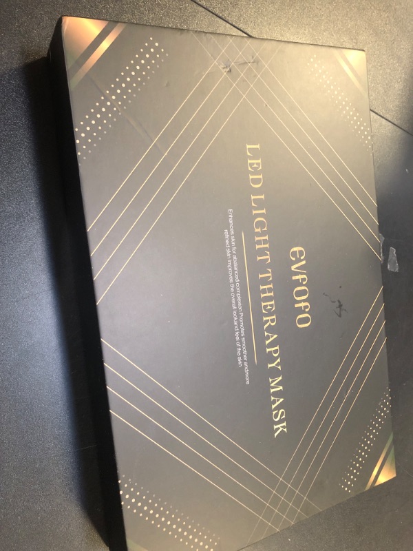 Photo 1 of Blue Red Light Therapy Mask for Face, 7 Colors LED Face Mask Light Therapy, Led Face Mask Light Therapy At Home, Black