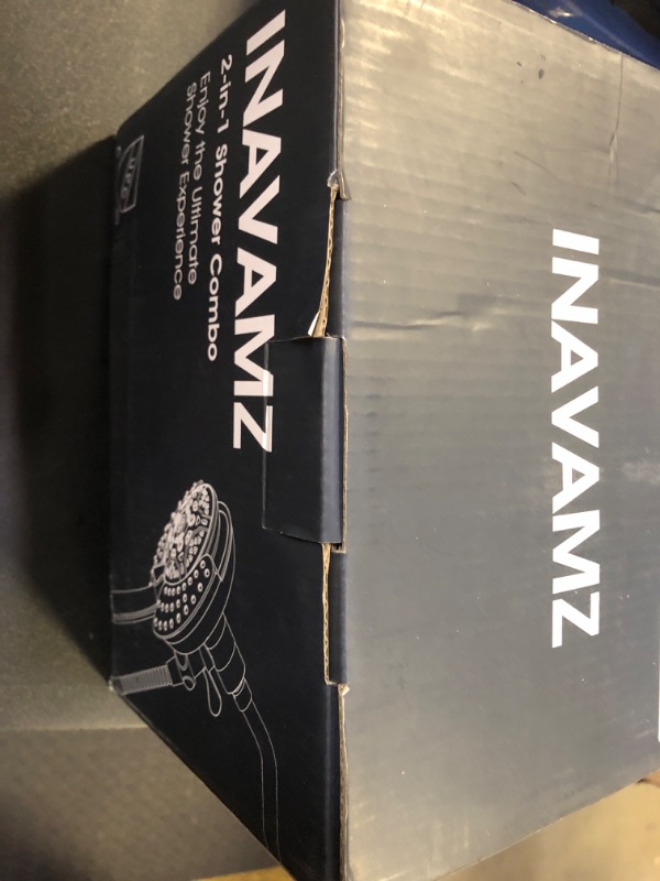 Photo 1 of INAVAMZ Shower Heads with Handheld Spray Combo: 7.2" Rainfall Shower Head & Handheld Shower Head 2-IN-1 Shower Head with 60" Rotatable Stainless Steel Hose Nickel, Shower Trim Systems