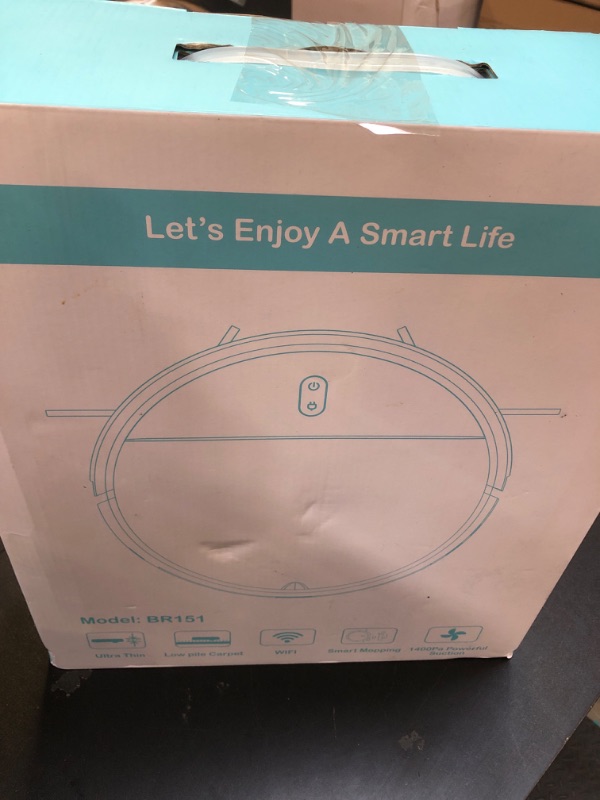 Photo 1 of Robot Vacuum and Mop Combo, 2 in 1 Robot Mop and Vacuum, Robotic Vacuum Cleaner with WiFi/App, 2000Pa Suction, 230ML Water Tank, Self-Charging, Slim, Ideal for Hard Floor, Low Pile Carpet, Pet Hair
