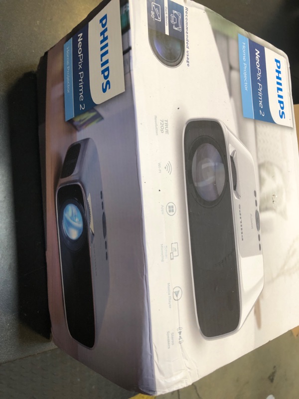 Photo 1 of PHILIPS Android TV Projector with Apps and 5G WiFi Bluetooth - Smart Projector Built-in Netflix, YouTube, Outdoor Movie Projector 4D 4P Keystone, Zoom, Compatible w/ iOS/Android/Xbox/PS4/TV Stick/HDMI