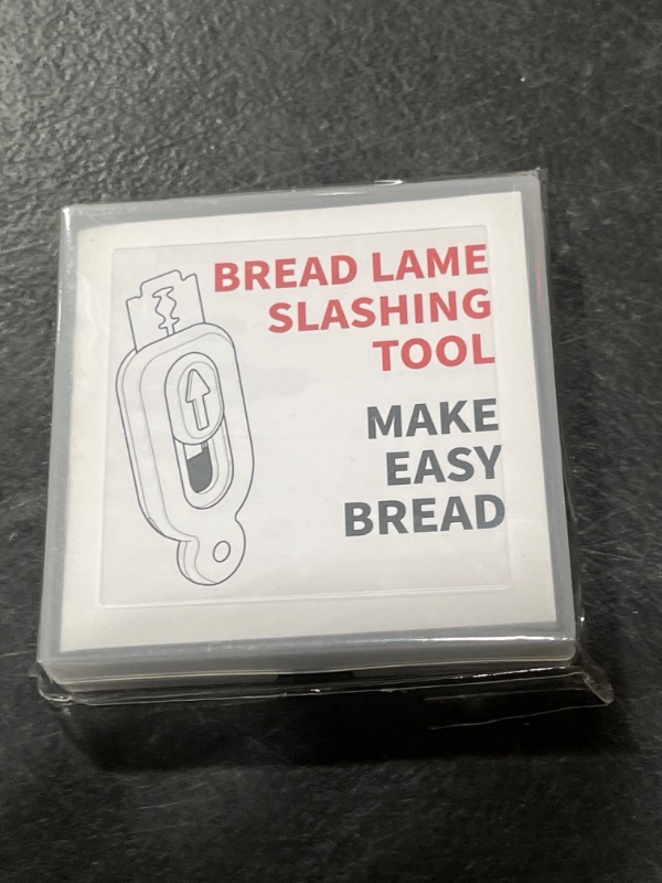 Photo 2 of Flelano Bread Lame, Magnetic Bread Lame Dough Scoring Tool, Bread Scoring Knife for Homemade Bread, Dough Cutter Slashing Razor Tool with 1Bread Making Scoring Patterns Booklet, 5 Razor Blades, Grey