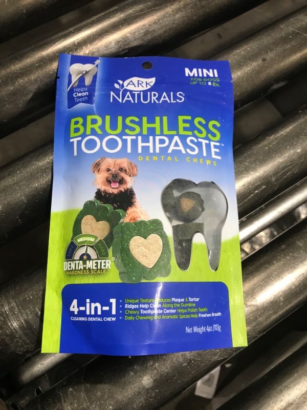 Photo 2 of Ark Naturals Brushless Toothpaste, Dog Dental Chews for Mini Breeds, Freshens Breath, Helps Reduce Plaque & Tartar, 4oz, 1 Pack EXP: 03/25
