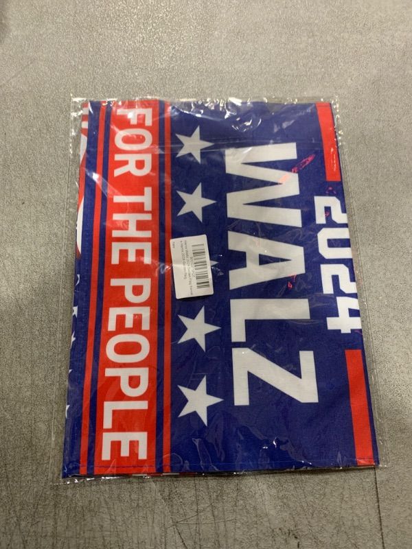 Photo 2 of NASIAN Harris Waltz 2024 Garden Flag Kamala Harris Walz 2024 Garden Flag Flags for Outside 12x18 Double Sided Harris Waltz 2024 Yard Sign Flag Outdoor House Decorations