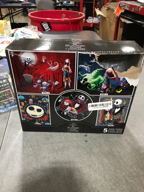 Photo 2 of Ceaco - 5 in 1 Multipack - Disney - Tim Burton's The Nightmare Before Christmas - (2) 300 Piece, (2) 500 Piece, (1) 750 Piece Jigsaw Puzzles