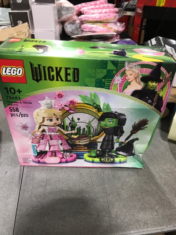 Photo 2 of LEGO Wicked Elphaba & Glinda Figures Building Toy - Wicked Toy for Girls and Boys, Age 10+ - Buildable Wicked Dolls Gift for Kids - 75682