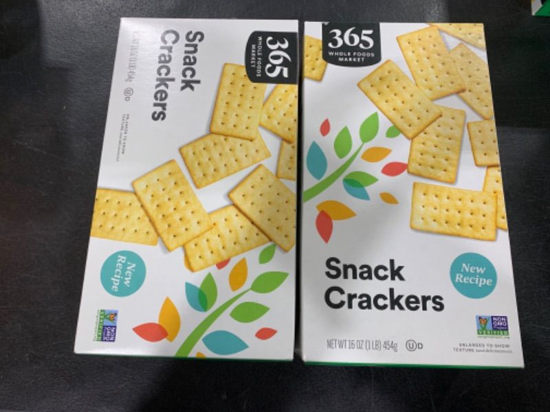 Photo 2 of 2 PACK 365 by Whole Foods Market, Natural Buttery Flavor Snack Crackers, 16 Ounce BB 11.25.24