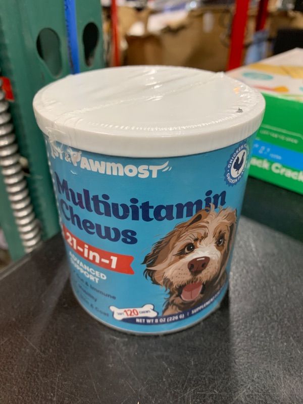 Photo 2 of 21-in-1 Dog Multivitamin - Dog Vitamins and Supplements for Senior Dogs and Puppies - Multivitamin for Dogs for Skin, Coat, Heart, Immune Support - Dog Multivitamins Chewable for Joint Support -120pcs BB 11.25