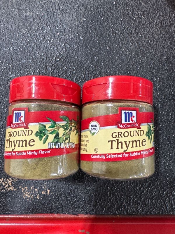 Photo 1 of  McCormick Ground Thyme, 0.7 Oz (Pack of 2) // bb 12-14-24