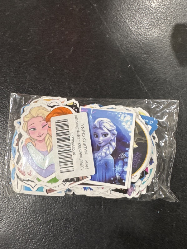 Photo 2 of 100Pcs Frozen Stickers, Disney Princess Frozen Stickers for Girl Kids, Cute Cartoon Frozen Decal Gifts, Waterproof Vinyl Stickers for Teen Water Bottle, Laptop, Skateboard