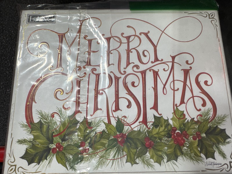 Photo 1 of LANG Christmas Holly Boxed Christmas Cards (1004909) - Festive Holiday Greeting Cards with Envelopes