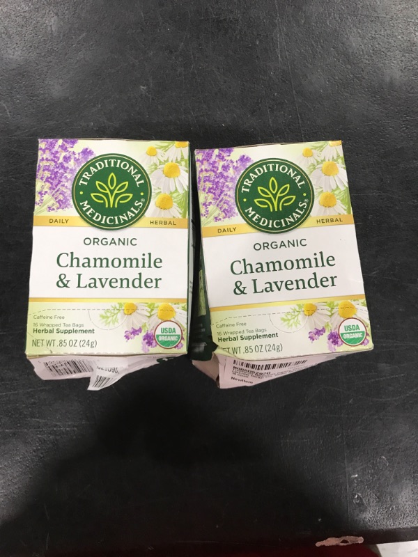 Photo 2 of 2 packs of - Traditional Medicinals Chamomile with Lavender Tea