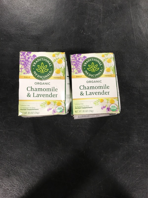 Photo 2 of 2 packs of - Traditional Medicinals Chamomile with Lavender Tea