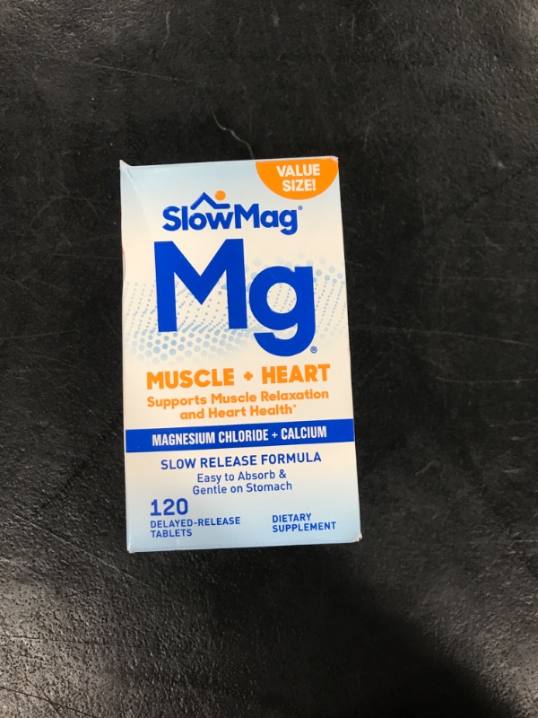 Photo 1 of Muscle + Heart Magnesium Chloride + Calcium Supplement Tablets