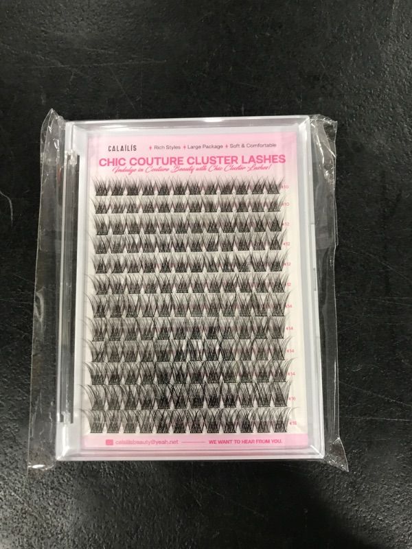 Photo 1 of CALAILIS Lash Clusters DIY Cluster Eyelash Extensions 144pcs Natural Cluster Lashes Mega Volume Individual Lashes Reusable Wispy Eyelash Clusters (CDD11,D-10-16MIX)