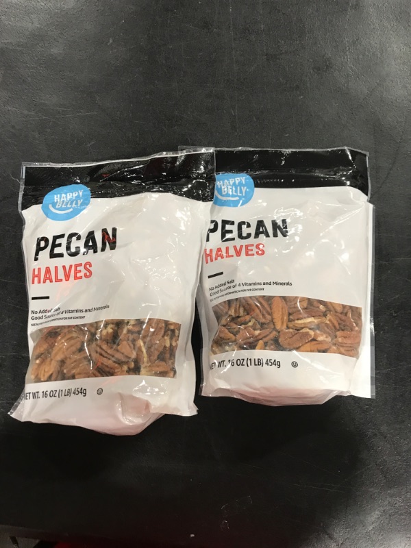 Photo 2 of  Happy Belly Pecan Halves, No Added Salt, 16 ounce (Pack of 2)