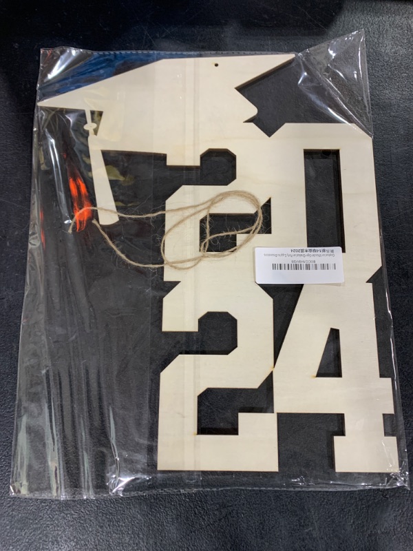 Photo 1 of Pymurod Graduation 2024 Wooden Sign Decorations 2024 Graduation Photo Booth Props Class of 2024 Wooden Sign Graduation Porch Sign Hanging Decorations for Graduation Party Decorations 2024