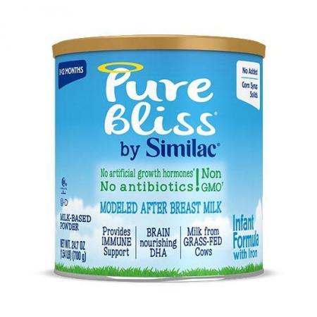 Photo 1 of  USED BY  11.01.24 Pure Bliss by Similac Irish Farms Infant Formula, Easy to Digest, Non-GMO, Powder, 24.7-oz Can 1.54 Pound (Pack of 1)