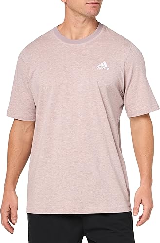 Photo 1 of adidas Men's Seasonal Essential Melange T-Shirt, Preloved Fig Mel