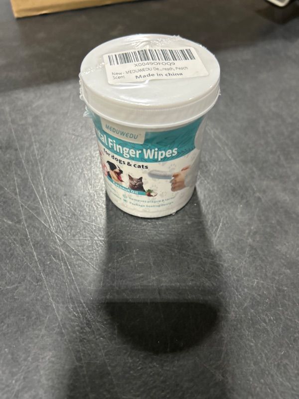 Dental Care Finger Wipes 60 Counts,Teeth Cleaning Finger Wipes for Dogs