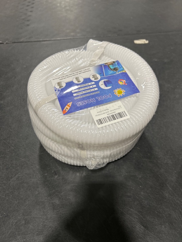 Photo 2 of 1.25" x 59" Pool Hoses for Above Ground Pools Diameter Replacement Hose and Pool Pipe Holders Pool Accessory Compatible with Filter Pumps 330 GPH 530 GPH 1000 GPH (White 4pcs)
