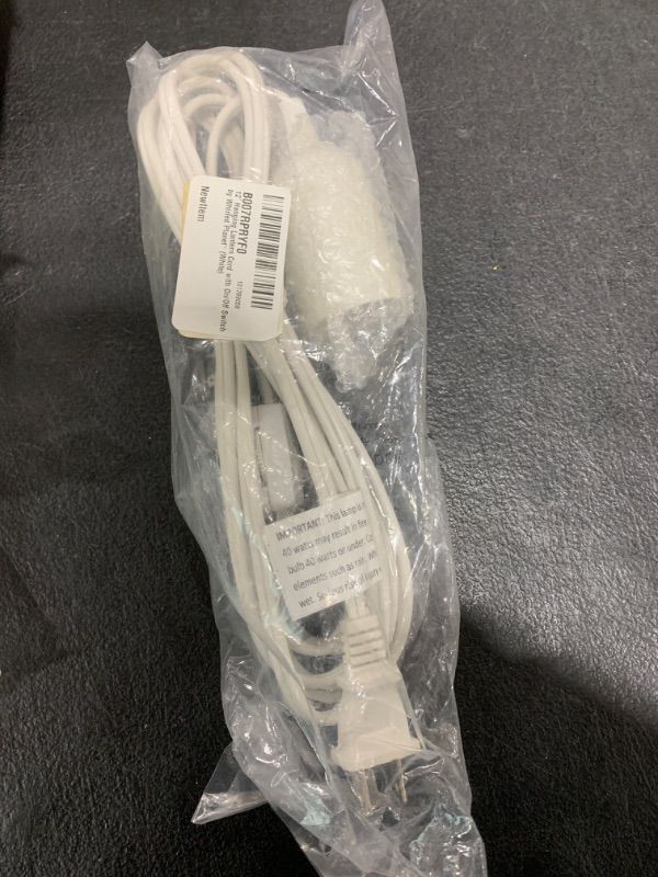 Photo 1 of 12' Hanging Lantern Cord with On/Off Switch by Whirled Planet® (White) UL Listed