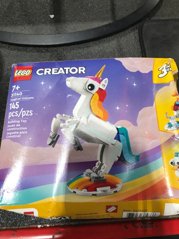 Photo 2 of LEGO Creator Magical Unicorn Plastic Multicolored 145 pc